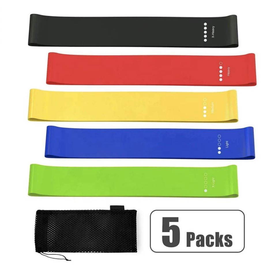 Resistance Loop Bands Set – Strength Training & Archery Warm-Up - Pack of 5 - Image 4