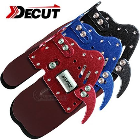 Decut Mixhar Archery Finger Tab – Adjustable Recurve Bow Finger Guard with Leather Face