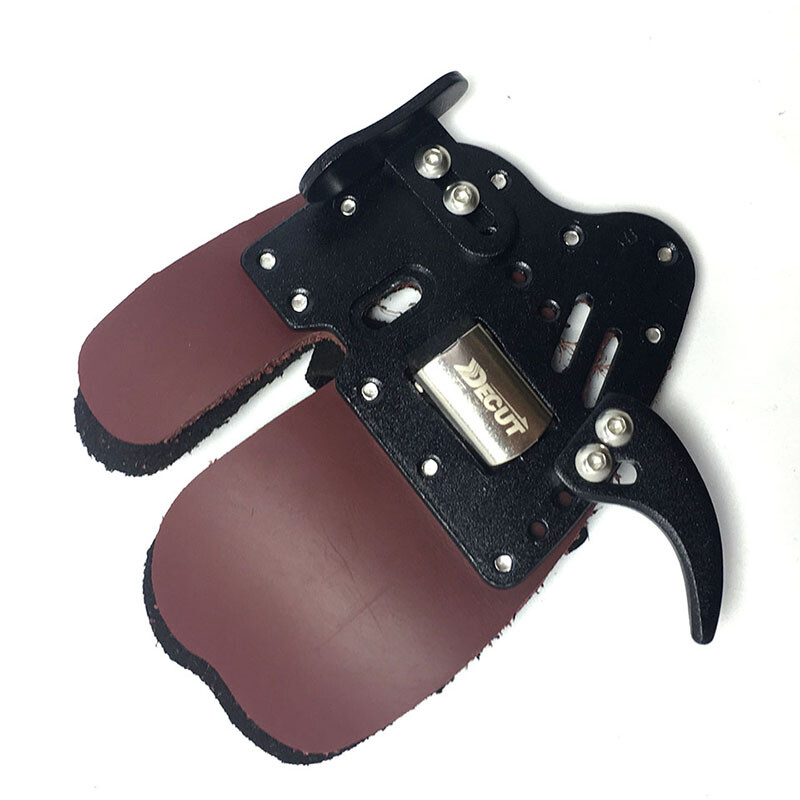 Decut Mixhar Archery Finger Tab – Adjustable Recurve Bow Finger Guard with Leather Face - Image 7