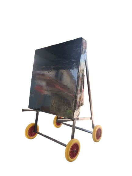 Iron Target Frame Complete with Wheel (Foam & Target)